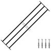 vidaXL Raam Beveiligingsgrill 174 x 45 cm Gegalvaniseerd staal