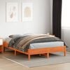 vidaXL Bedframe zonder matras massief grenenhout wasbruin 160x200 cm