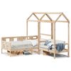 vidaXL Kinderbed met huisje en bankje massief grenenhout 90x190 cm