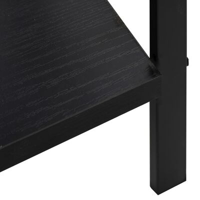 vidaXL Boekenkast met 3 schappen 60x27,6x90,5 cm bewerkt hout zwart