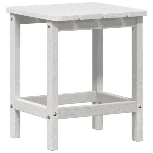 vidaXL Adirondack Zij Tafel Wit 38 x 38 x 46 cm HDPE