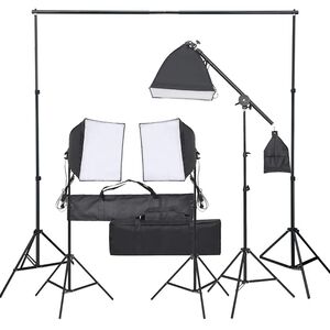 vidaXL Fotostudioset met verlichtingsset