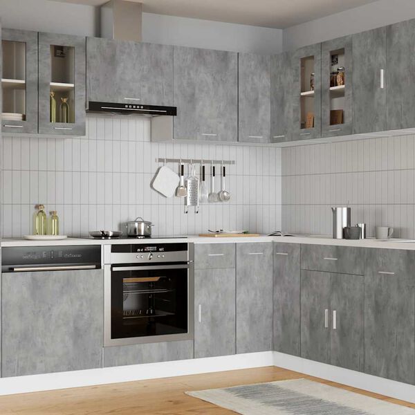 vidaXL Bovenkast Lyon 60x31x60 cm bewerkt hout betongrijs