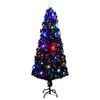 vidaXL Voorverlichte kerstboom met standaard en LED 240 cm glasvezel