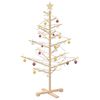 vidaXL Houten kerstboom Naturel 125 cm Massief grenenhout