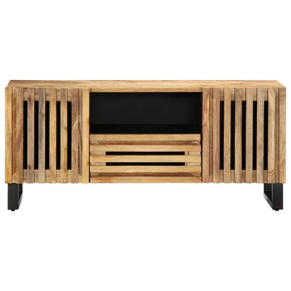 vidaXL Tv-meubel 100x34x46 cm massief ruw mangohout