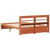 vidaXL Bedframe met hoofdeinde 2 pcs Wasbruin Massief Vurenhout