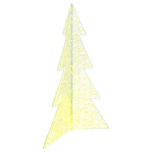 vidaXL Kerstboom met 240 LED Warmwit 180 cm Acryl