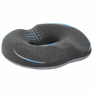 vidaXL Zitkussen &Eacute;&eacute;nkleurig Donkergrijs 42 x 36,5 x 8 cm Traagschuim