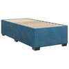 vidaXL Boxspring met matras fluweel donkerblauw 90x200 cm