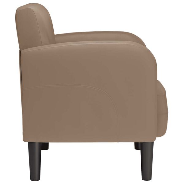 vidaXL Fauteuil met armleuningen Cappuccino 54 cm kunstleer