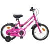 vidaXL Kinderfiets 16 Inch voor 4-6 jaar oud Roze Zwart