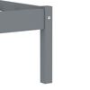 vidaXL Bedframe massief grenenhout grijs 90x200 cm