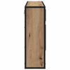vidaXL Wandplank met plank met opslag Artisan Eiken 65 x 20 x 60 cm