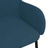 vidaXL Eetkamerstoelen 2 st fluweel blauw