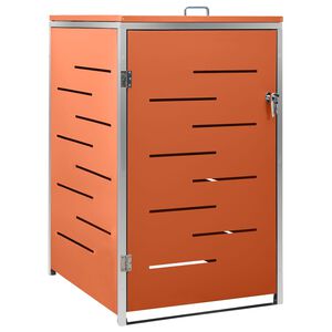 vidaXL Containerberging enkel 69x77,5x115 cm roestvrij staal
