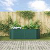 vidaXL Verhoogde plantenbak Groen 240 x 80 x 81 cm Staal
