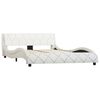 vidaXL Bedframe kunstleer wit 140x200 cm
