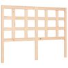 vidaXL Bedframe met hoofdbord massief hout