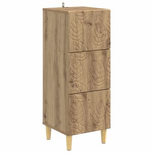 vidaXL Ladenkast 33 x 34,5 x 90 cm Bewerkt hout Artisanaal eiken
