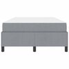 vidaXL Boxspringbed Lichtgrijs 120 x 190 cm Stof