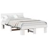 vidaXL Bedframe met hoofdeinde Wit 120 x 200 cm Massief grenenhout