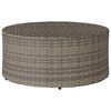 vidaXL Buiten Koffietafel Grijs &Oslash; 68 x 30 cm poly rattan