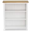 vidaXL Boekenkast met 3 schappen 72x22,5x82 cm massief eikenhout