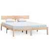 vidaXL Bedframe massief grenenhout 150x200 cm