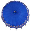 vidaXL Balinese Parasol Blauw 215 x 215 x 260 cm
