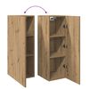 vidaXL Tv-meubelen 2 st 30,5x30x90 cm bewerkt hout artisanaal eiken
