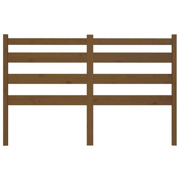 vidaXL Hoofdbord 166x4x100 cm massief grenenhout honingbruin