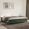 vidaXL Boxspring bed 200x200 cm fluweel donkergroen