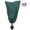 vidaXL Plantenhoezen met trekkoord 8 st 70 g/m&sup2; 0,8x1,2 m