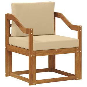 vidaXL Tuinbank Massief Acaciahout en Polyester Naturel