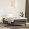 vidaXL Pocketveringmatras medium 80x210x20 cm fluweel donkergrijs