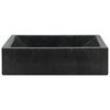 vidaXL Gootsteen 45x30x12 cm marmer hoogglans zwart