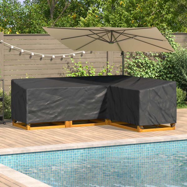vidaXL Meubelhoes Zwart 260 x 210 x 80 cm 210D Oxford Stof