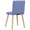 vidaXL Eetkamerstoelen 2 st stof jeansblauw