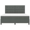 vidaXL Boxspringbed met matras Donkergrijs 180 x 200 cm Stof
