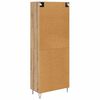vidaXL Hoge kast Artisan Eiken 69,5 x 34 x 180 cm Bewerkt hout