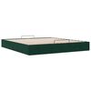 vidaXL Ottoman bedframe zonder matras 160x200 cm fluweel donkergroen