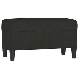 vidaXL Bankje 70x35x41 cm stof zwart