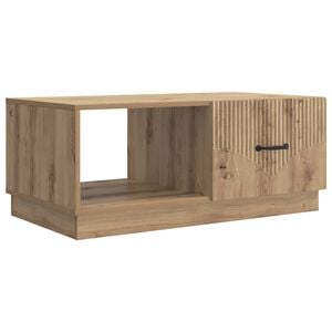 vidaXL Salontafel Artisanaal eiken 90 x 50 x 37 cm Bewerkt hout