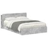 vidaXL Bedframe met opslag Betongrijs 150 x 200 cm Bewerkt hout