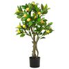 vidaXL Kunstcitroenboom 234 blaadjes 90 cm groen