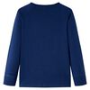 Kindershirt met lange mouwen 116 marineblauw