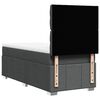 vidaXL Boxspring met matras stof donkergrijs 90x190 cm