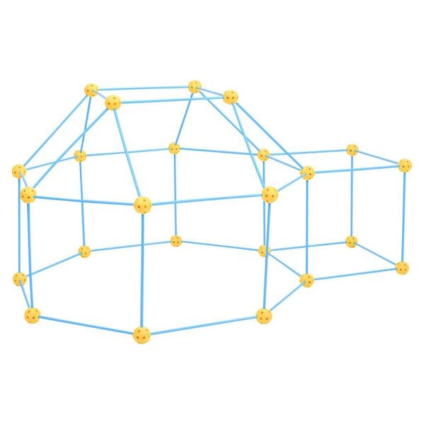vidaXL 72-delig Fort-bouwpakket voor kinderen