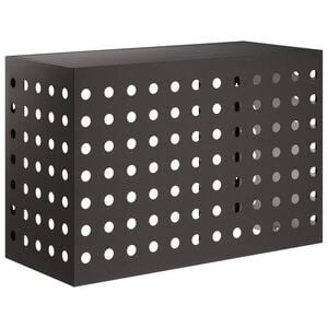 vidaXL Airconditioner hoes Zwart 90 x 40 x 60 cm Staal